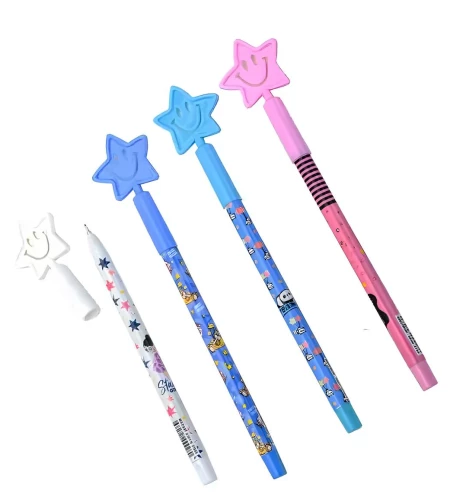 Ballpoint Pen - STARS, Blue, Assorted