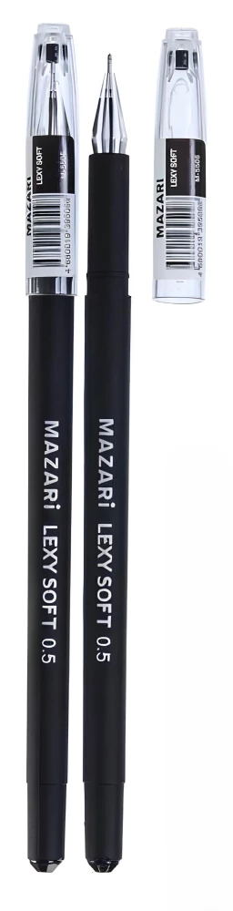Ручка гелевая  LEXY SOFT, черная