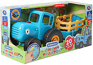 Каталка - Синий трактор с прицепом