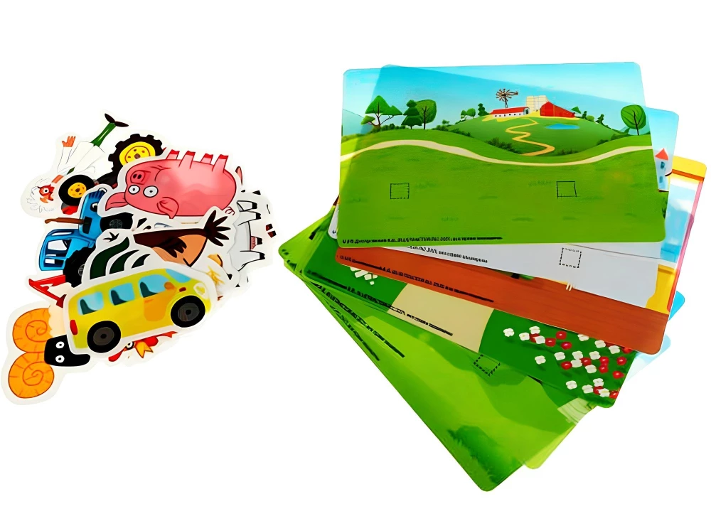 IQ Липучки из пластика. Синий трактор. Любимые герои