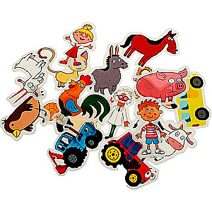 IQ Липучки из пластика. Синий трактор. Любимые герои