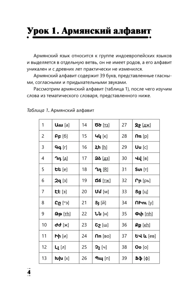 Intensivkurs Armenisch für Anfänger