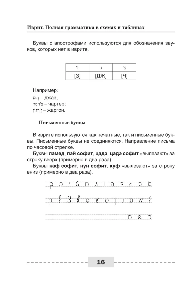 Ivrit. Pilnīga gramatika shēmās un tabulās