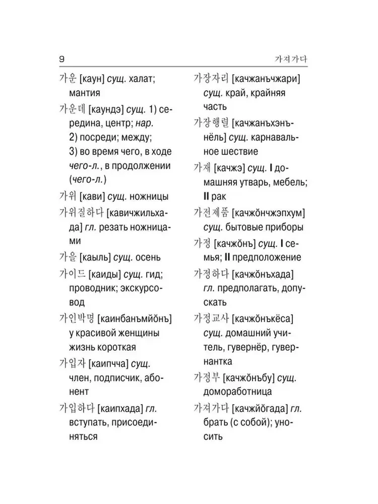 Korejiešu-krievu krievu-korejiešu vārdnīca