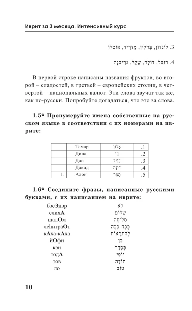 Ivrits 3 mēnešos. Intensīvais kurss