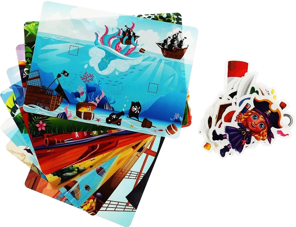 IQ-липучки из пластика - Храбрые пираты