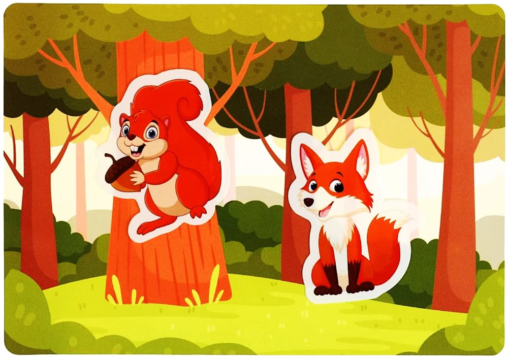 IQ Липучки из пластика - Кто где живёт?