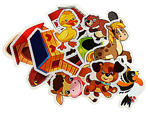 IQ Липучки из пластика - Кто где живёт?