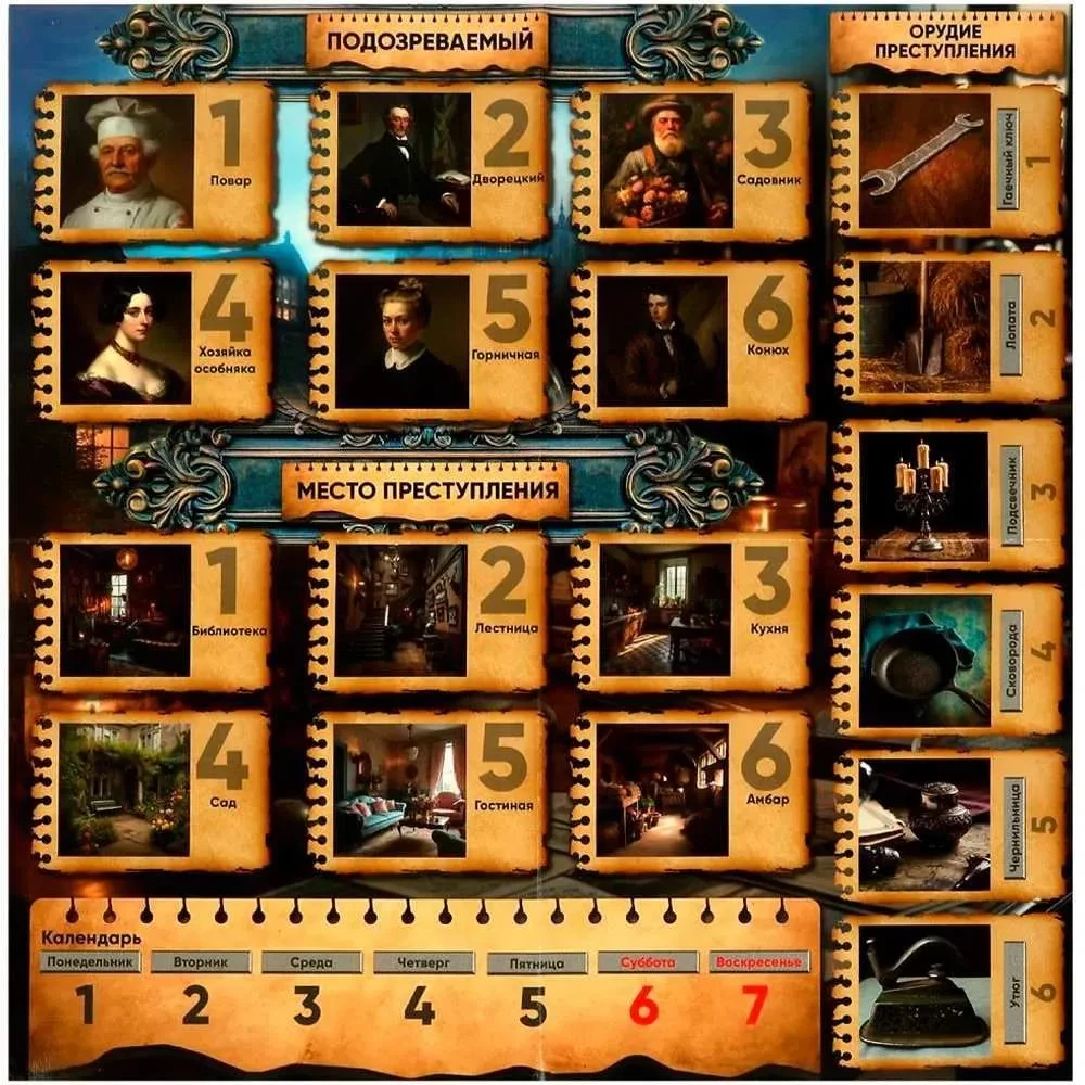 Настольная игра-ходилка - Мистерия