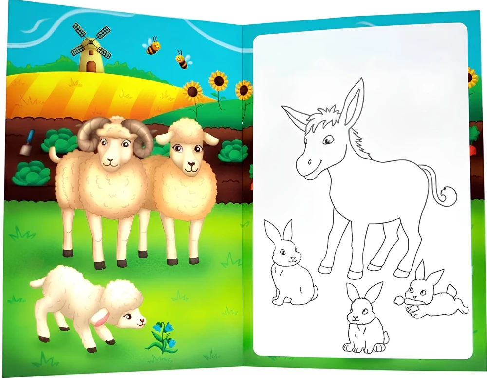 Pets. Reusable Water Coloring Book