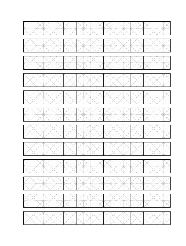 Тетрадь для иероглифов