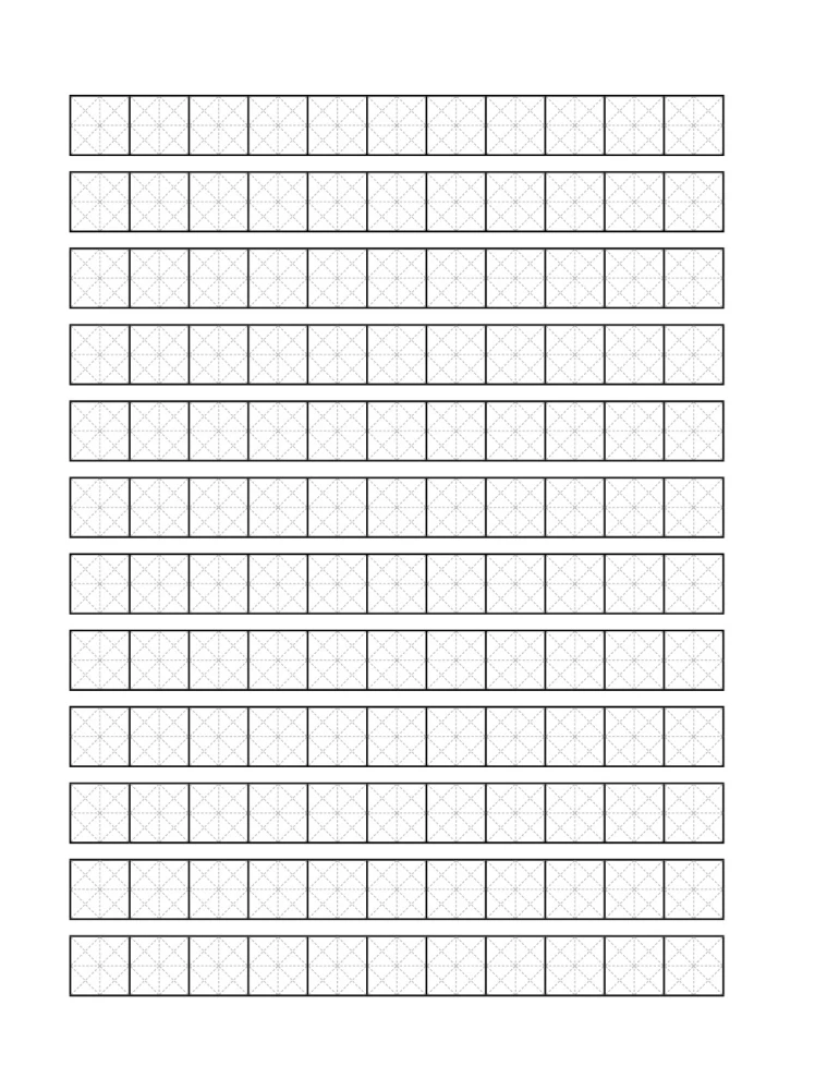 Тетрадь для иероглифов