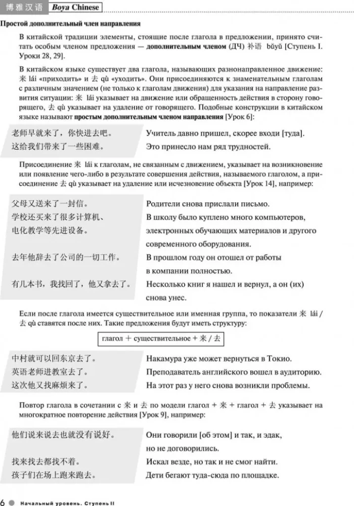 Ķīniešu valodas kurss Boya Chinese. Sākuma līmenis. Pakāpe-2. Leksiski-gramatikas rokasgrāmata