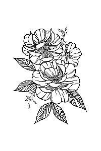 Einzigartige Blumen. Anti-Stress Ausmalbuch mit Spiralbindung