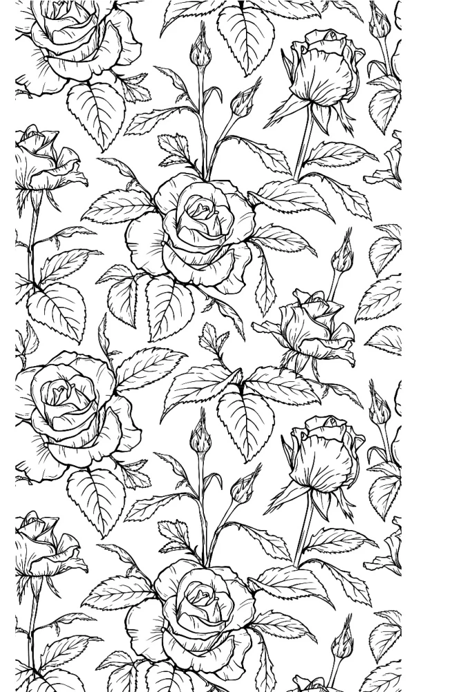 Einzigartige Blumen. Anti-Stress Ausmalbuch mit Spiralbindung