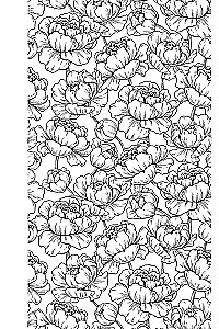 Einzigartige Blumen. Anti-Stress Ausmalbuch mit Spiralbindung