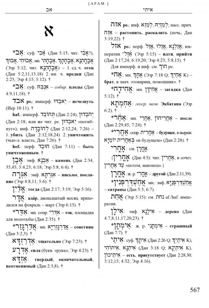 Словарь библейского иврита