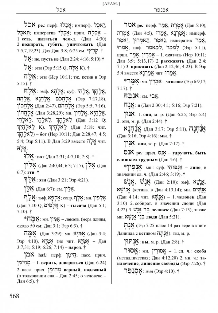 Словарь библейского иврита