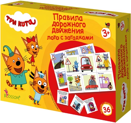 Lotto z zagadkami - Trzy koty. Zasady ruchu drogowego