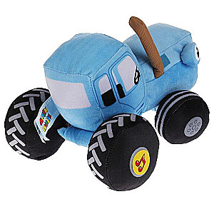Miękka zabawka muzyczna - Niebieski traktor
