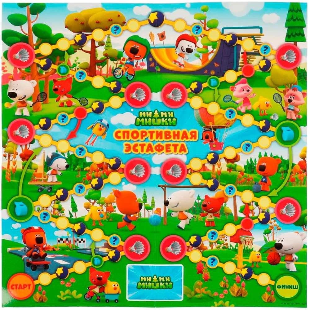 Gra planszowa - Mi-mi-misze. Sportowa sztafeta