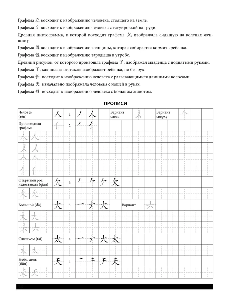 Китайский язык. Обучающие прописи