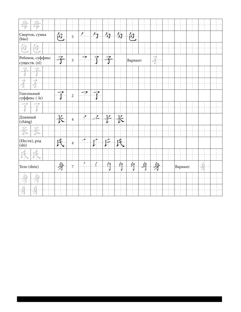 Китайский язык. Обучающие прописи