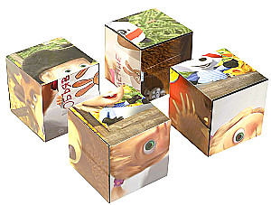 Masha and the Bear. Set of 4 cubes