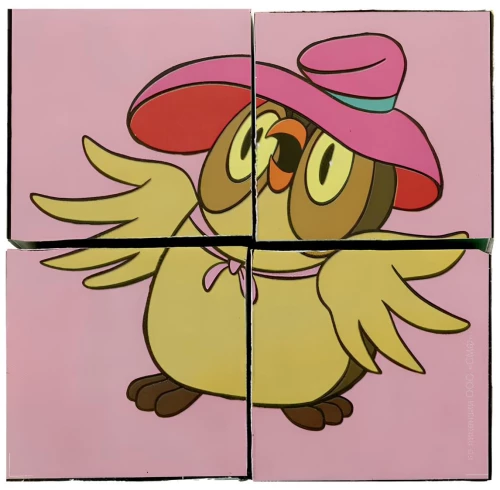 Winnie the Pooh. Set of 4 Cubes