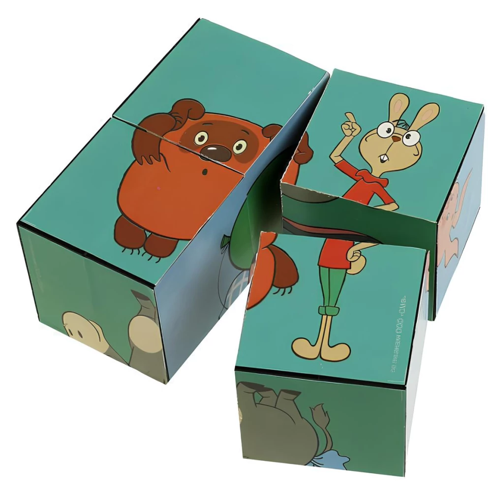 Winnie the Pooh. Set of 4 Cubes