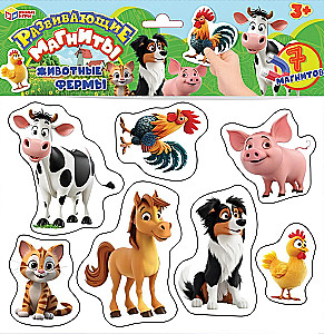 Farm Animals. Educational Magnetic Game