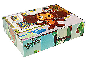 Cheburashka. Set of 12 Cubes