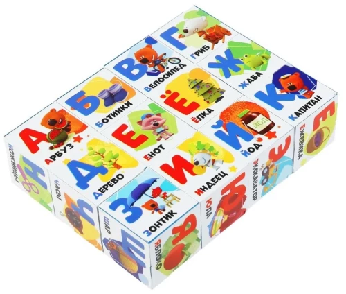 Mi-Mi-Mishki. Set of 12 Blocks. Alphabet