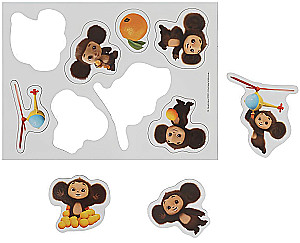 Cheburashka. Developing game with magnets