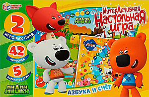 Interaktive Tischspiel. Alphabet und Zahlen. Mi-Mi-Miška