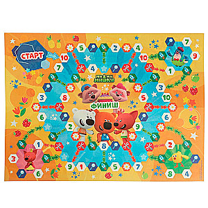 Interaktive Tischspiel. Alphabet und Zahlen. Mi-Mi-Miška