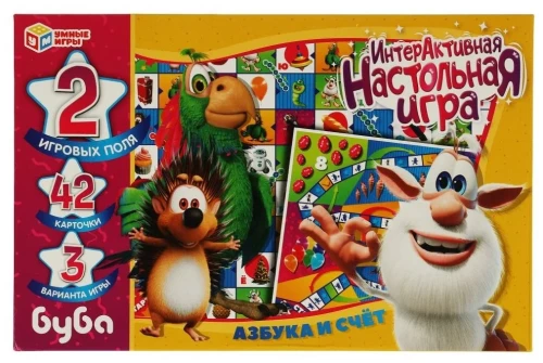 Interaktive Gesellschaftsspiel - Buba. Alphabet und Zählung