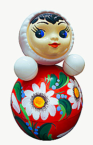 Roly-poly Toy - Painted Doll
