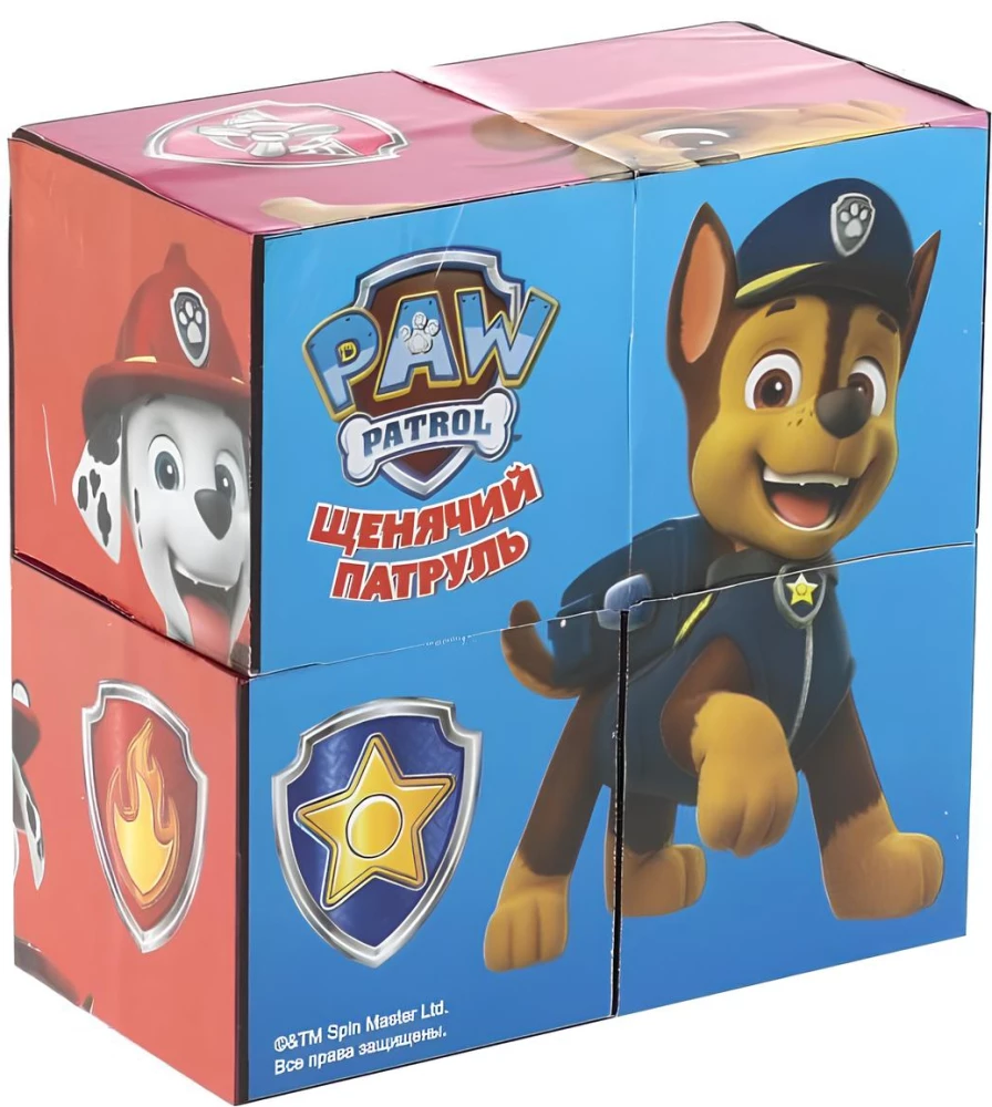 Paw Patrol. Set of 4 Blocks