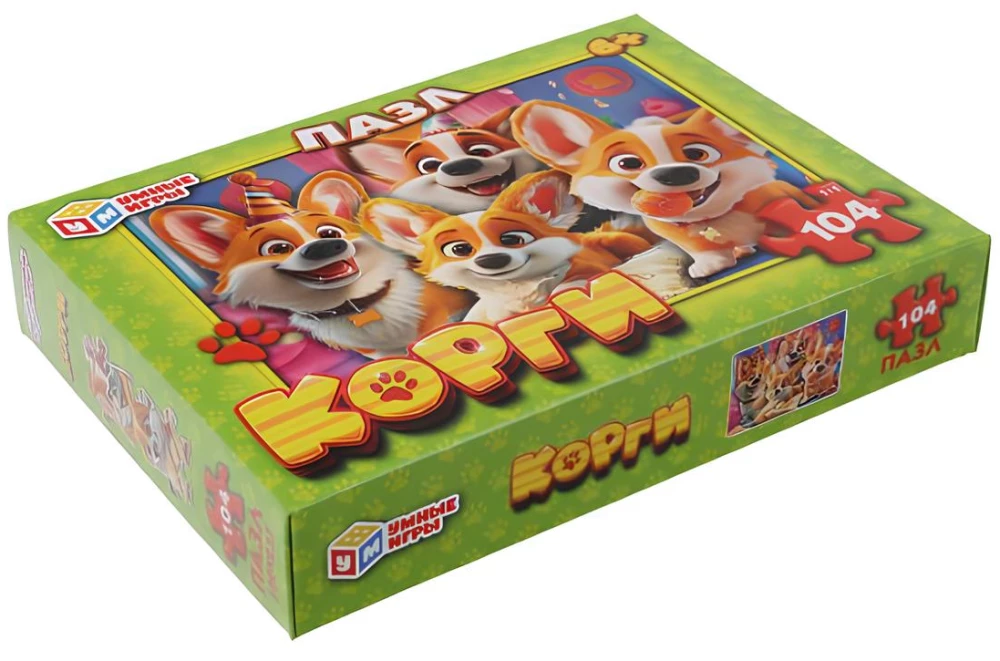 Puzzle - Corgi, 104 pieces