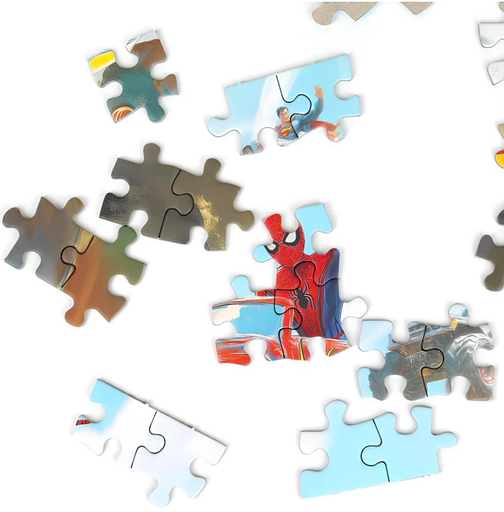 Superheroes and Mega Cars. Puzzles - Superheroes and Mega Cars, 260 pieces