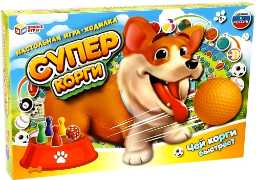 Gra planszowa - Super corgi. Który corgi jest najszybszy?