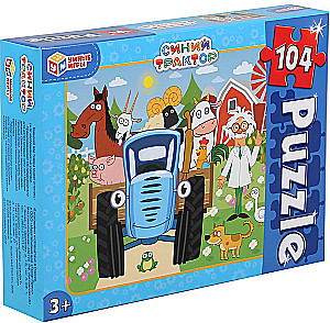 Puzzle - Blue Tractor, 104 pieces