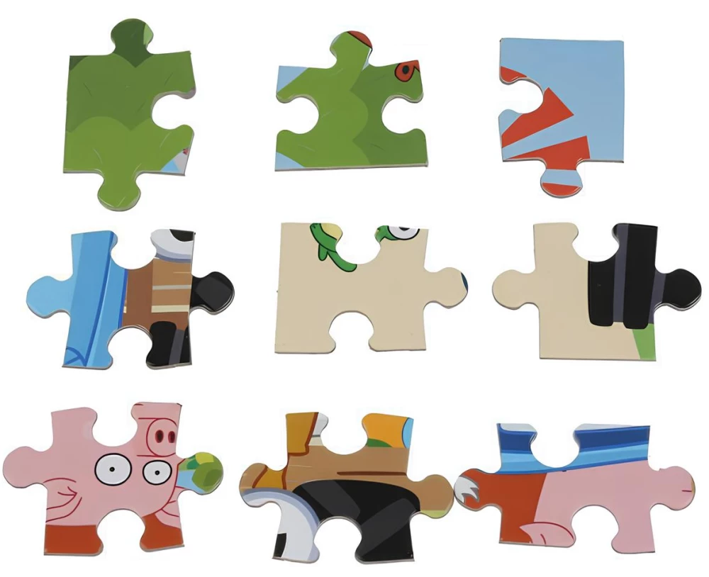 Puzzle - Blue Tractor, 104 pieces