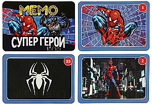 Настольная игра - Мемо. Супергерои