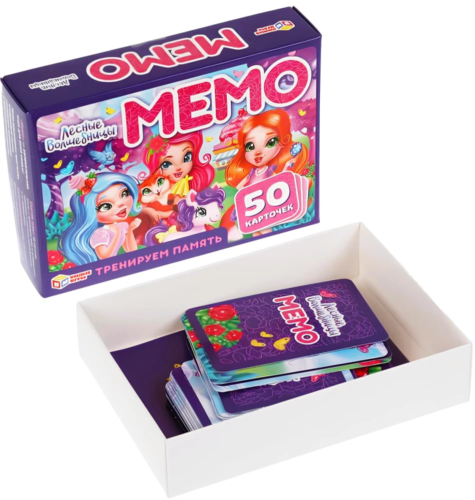 Brettspiel - Memo. Waldzauberinnen