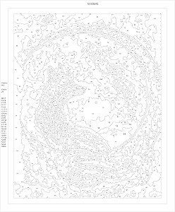 Malerei nach Zahlen mit Kristallen aus Kristall - Sterbliche Fuchs