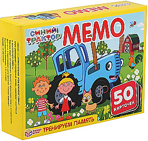 Brettspiel - Blauer Traktor. Memo
