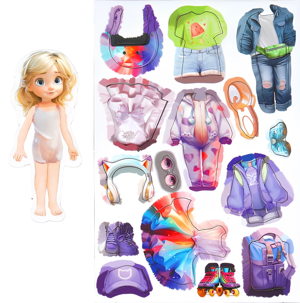 Pick a Fashion Outfit. Developing Game on Magnets