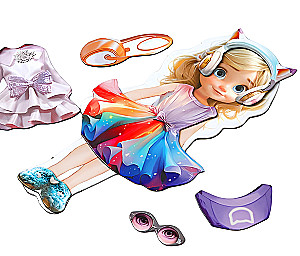 Pick a Fashion Outfit. Developing Game on Magnets